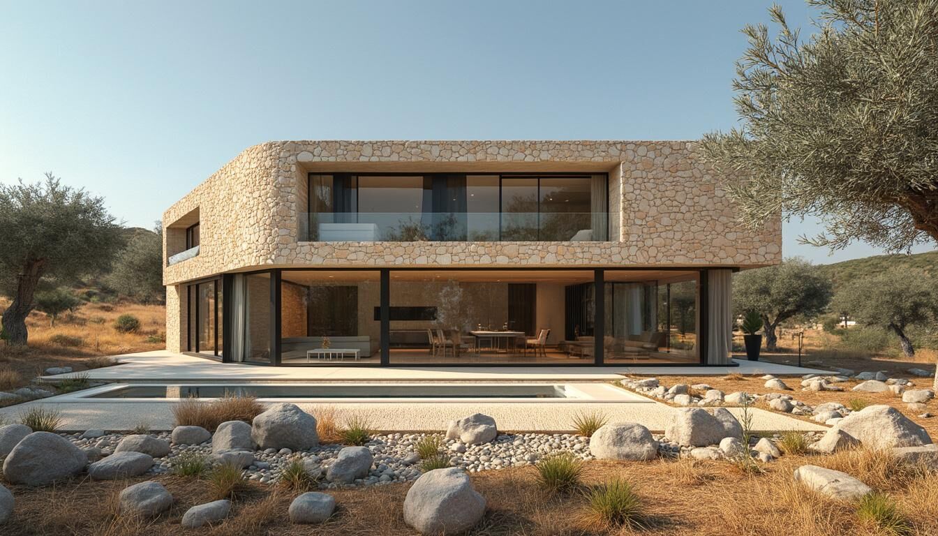 Découvrez nos conseils et astuces pour construire une maison moderne en pierre : choix des matériaux, étapes de construction, design contemporain et techniques pour allier authenticité et modernité.