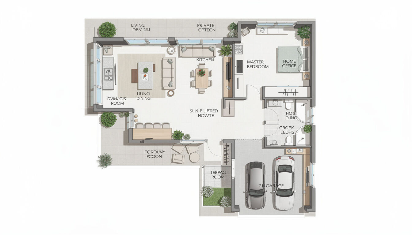 Découvrez des plans modernes et des idées design pour votre maison en L, alliant esthétisme et fonctionnalité pour un habitat contemporain.