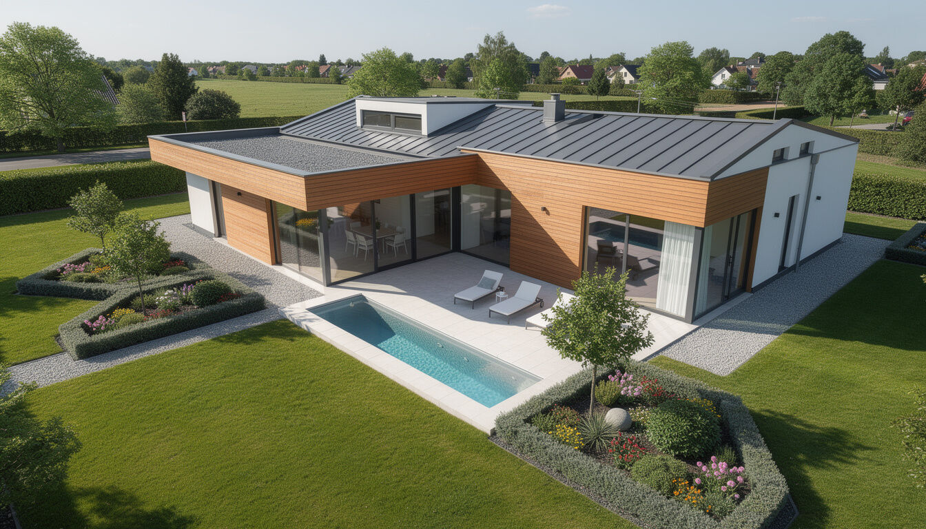 Découvrez des plans et des idées design pour une maison en L moderne, alliant fonctionnalité et esthétique pour un intérieur contemporain et harmonieux.