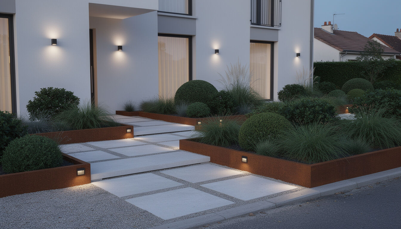 Découvrez 7 astuces de paysagiste pour aménager un jardin moderne devant votre maison, alliant esthétique et fonctionnalité pour un extérieur contemporain et accueillant.