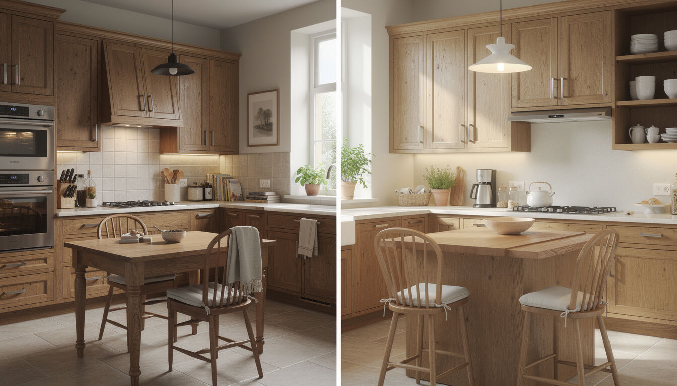 Découvrez nos conseils pour réussir la rénovation de votre cuisine rustique tout en conservant son charme authentique et chaleureux.